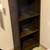 Antique Dark Brown Wood Small 3-Shelf Bookcase 38” 1 thumbnail