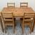Ikea Solid Wood Dining Table with Four Chairs/ *Free Delivery 1 thumbnail