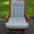 Rocker Tell City Vintage Upholstered Maple Rocking Chair Rocker 2 thumbnail