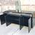 LANE ALTAVISTA  80s Post Modern Waterfall MCM Black Lacquer Sideboard 17 thumbnail