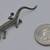LIZARD / SALIMANDER  MARCASITE  PIN  WITH 2 RED STONES IN A EYES 2 thumbnail
