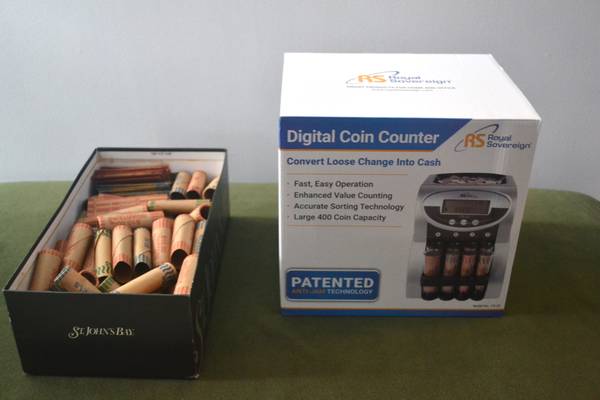 Digital Coin Counter with Coin Wrappers 1