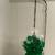 Vintage Mid Century Modern 1960s green Lucite grape cluster swag light 7 thumbnail