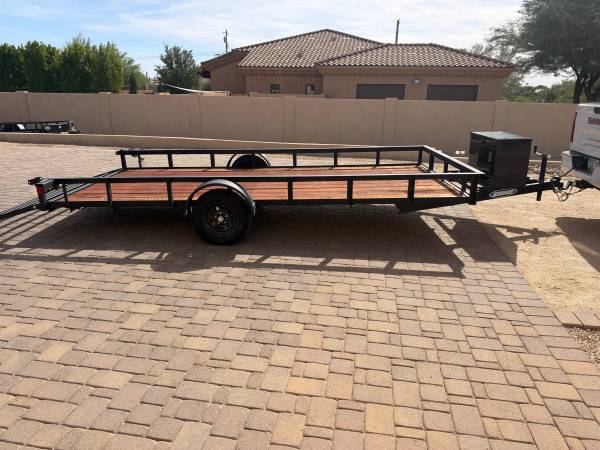 2026 Zieman Flatbed Utility UTV Trailer - 80"x14' 1