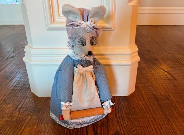 Country Kitchen Mouse Door Stop with Rolling Pin - 14.5" T ADORABLE 1