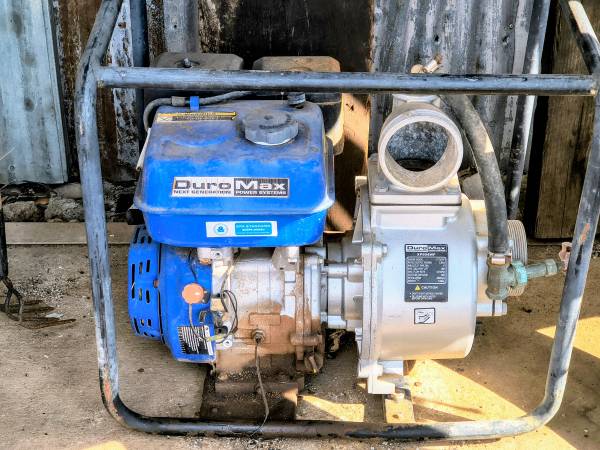 gas water pump 4" with discharge hose & suction pipe 1
