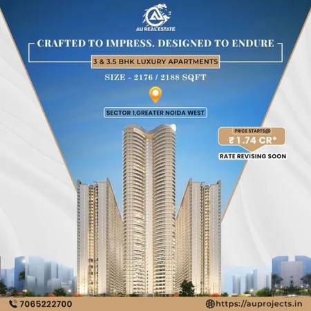 AU Aspire Leisure Valley: Modern 3 & 3.5 BHK Homes in Noida Extension 1