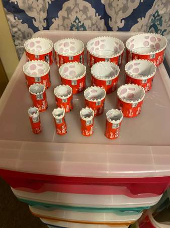 16 New Milwaukee Hole Saw Blades Different Sizes See Descriptio 1