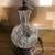 Lamp Crystal table lamp brass base 21" tall 12 thumbnail