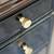Lacquered Sligh Co. Vintage Pedestal Desk with Black Lacquer Base & Da 6 thumbnail