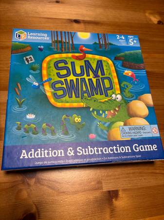 Sum swamp adittion and subtraction boardgame 1