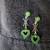 Very nice vintage natural Jade earrings 2 thumbnail