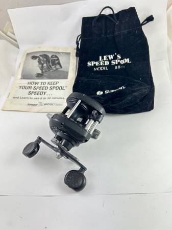 Scarce Lews Speed Spool Fishing Reel - BB-XLM made by Shimano 1