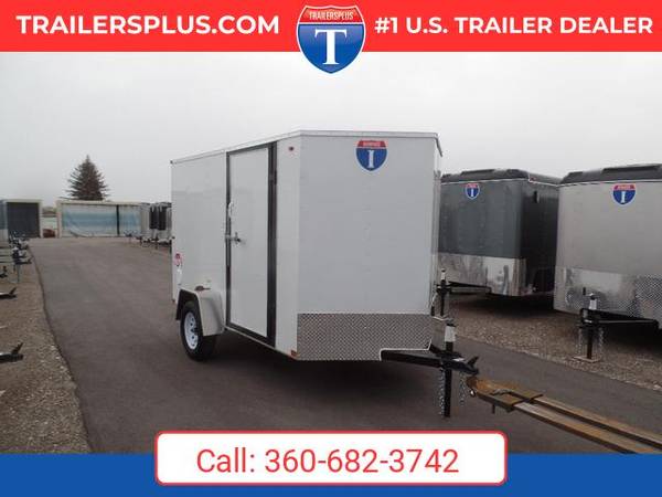 2026 Interstate 6 X 12 Victory VNose Enclosed Cargo Trailer White 1