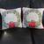 2 Noel Christmas throw accent pillows new condition, stored in bag 1 thumbnail