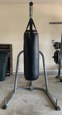 Punching bag and stand 1