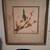 Vtg east asian watercolor bird & blossom signed 1 thumbnail