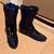 Vintage Cobalt Blue Glass Boot Collectible 1 thumbnail