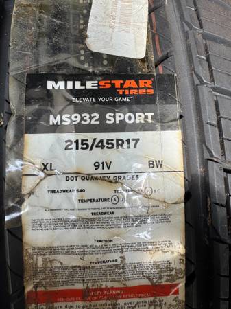 Milestar tire new MS932 sport 215/45R17   XL 91V BW 1