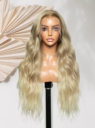 Gorgeous 100%  Human Hair Blonde Wig 24 inches 1