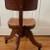 Vintage Solid Oak Swivel Rolling Office Chair 3 thumbnail