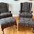 Queen Anne Chairs with Hassocks Matching Set 6 thumbnail