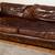 *** RH Restoration Hardware MAXWELL LEATHER 2-CUSHION SOFA - Down 4 thumbnail