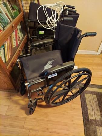 2 wheel chairs used 1