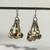 Vintage Brass Ball/Bell Pierced Earrings 1.75"L 3 thumbnail