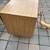 Single drawer mid-century nightstand with brass details as-is A65 5 thumbnail