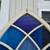 Blue Ripple Textured Glass Gothic Arch Window GA0450 3 thumbnail