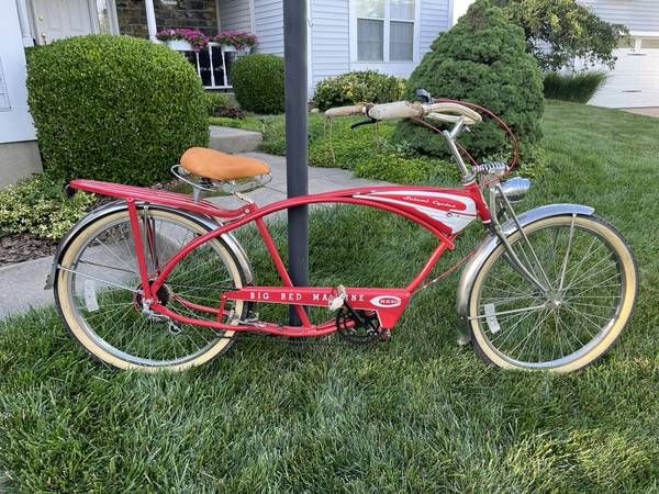 Salami Cycles "Big Red Machine" Reds Themed Stretched Bicycle Bike 1