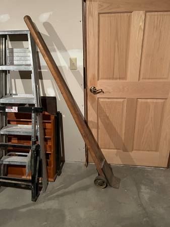 Antique Rolling Pry Bar, Railroad Dolly Rail & Tie Mover 1