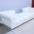 Italian Modern Domino Modular White Leather Sofa by Gamma Arredamenti 9 thumbnail