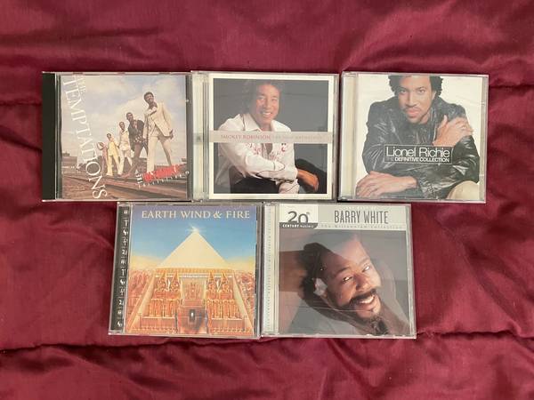 Lot of 5 Motown Soul R&B Funk CD's Temptations Smokey Robinson Richie 1