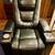 Pleather Black Recliner Chair Storage Arms  36wx43d 1 thumbnail