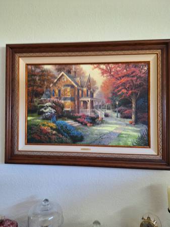 Thomas Kincade - Victorian Autumn - Limited Edition Canvas – 24 x 36 1