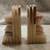 Carved Marble - White Onyx Bookends 1 thumbnail
