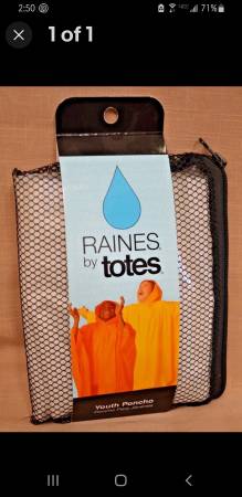 2 New Totes Youth Ponchos 1