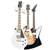String Swing 3-Guitar Wall Rack (White) 1 thumbnail