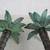 Pair Of Brass Vintage Palm Trees Taper Candlestick Holders 9 3/4" Tall 10 thumbnail