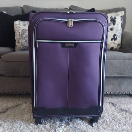 SAMSONITE LARGE 30X11X20 PURPLE SUITCASE 1