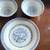 Vintage Jingdezhen Rice Eyes Blue & plates 5 thumbnail