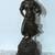 18" TALL VINTAGE METAL STATUE OF A YOUNG GIRL HOLDING A CUP AND A BOWL 1 thumbnail