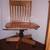 Wooden Banker's Office Desk Chair Retro High Quality Swivel Rolls 5 thumbnail