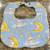 Ultra soft blanket, burp cloth & bib set - Blue & Yellow -New with Tag 5 thumbnail
