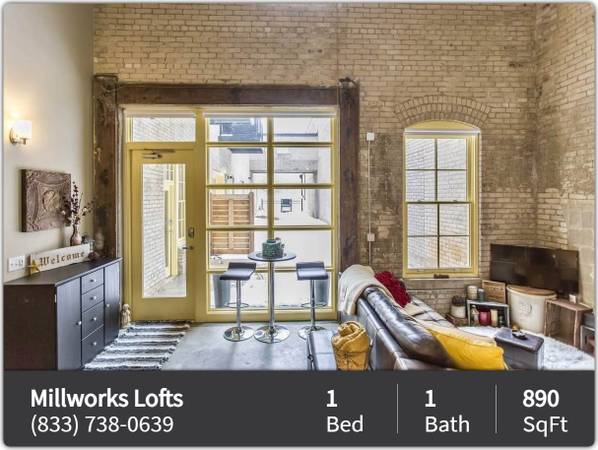 $1,390 / 1br - 890ft2 - Beautiful 1 Bed / 1 Bath Layout, Tons of Light. Call for a Tour! (Minneapolis)63868704229505121