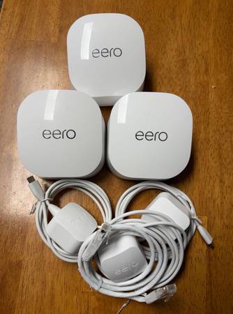 Eero 6+ Mesh WiFi System  (3-Pack) - Like New - Gigabit - UNLOCKED 1