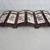 Asian Mini Tabletop 6 Panel Ceramic Folding Divider 2 Sided Flowers 10 thumbnail