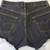 Custom Made Black Levi Shorts with White Lace Side Cut-Outs 2 thumbnail